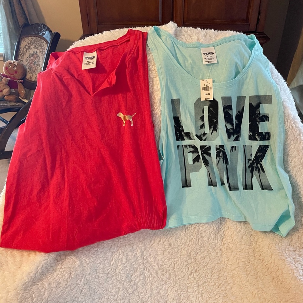 2 Victoria secret pink tank tops